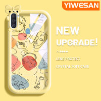 YIWESAN เคส M01s A10s M11ปลอกสำหรับ Samsung Galaxy,เคสโทรศัพท์ซิลิโคนเนื้อนิ่มเคสกันกระแทกสีสันสวยงามติดแบรนด์แฟชั่น A11ลายศิลปะที่สวยงาม