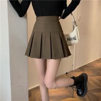 COD ◇✗﹍ The Nonexistent Shop32dsgd0 Womens Pleated Skirt High Waist A-line Slim Short Skirt Korean Style Skirts Women Skirt