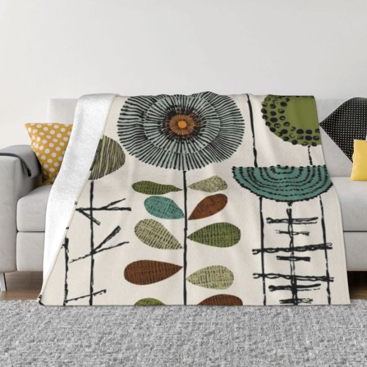 in-stock-orla-kiely-mid-century-modern-scandinavian-floral-orla-art-blanket-sprint-blanket-throw-sofa-home-blanket-breathable-and-soft-can-send-pictures-for-customization