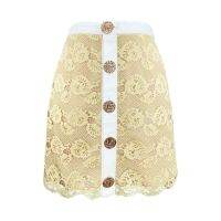 LILALY YELLOW LACE SKIRT