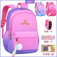 【Ready Stock】♡ Children bag Beg sekolah rendah wanita 1-3-4-5-6 gred beg sekolah kanak-kanak 6-12 tahun penyahmampatan puteri beg belakang budak perempuan kanak perempuan