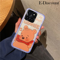 เคสโทรศัพท์ใหม่สำหรับ Honor X6A 4G เคส นิ่มและซิลิโคนใสกันการตกการ์ตูนหมีหมูน่ารักสำหรับ Honor X6A เคส