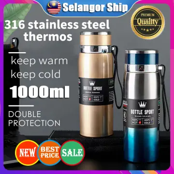 Vacuum Insulated Hot Water Bottle Stainless Steel Flask Thermoses 800m