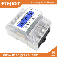 Foriot มิเตอร์ไฟฟ้าดิจิตอล  3เฟส4สาย Kwh เครื่องวัดพลังงานไฟฟ้า3X5(80A) เกจวัดพลังงานอเนกประสงค์