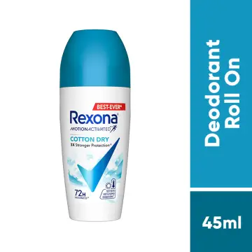 Rexona roll on anti-perspirant deodorant cotton shower passion sexy active  white