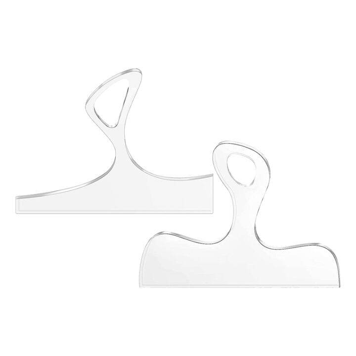 2PCS Acrylic Charcuterie Board Handle,Template Clear Cutting Board