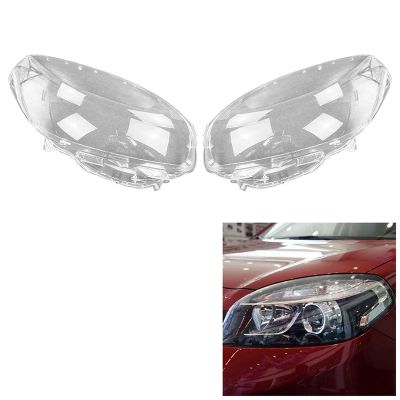 Headlight Shell Lamp Shade Transparent Lens Cover Headlight Cover for Renault Koleos 2012-2015
