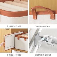 Clothes storage box household storage box trousers wardrobe layered artifact fabric foldable clothes storage basket