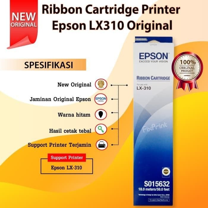 Epson Ribbon Cartridge Pita Tinta Lx 310 Lx310 Original Lazada Indonesia 4136