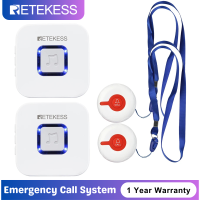 Retekess TH003 Wireless Caregiver Pager, Nurse Calling Alert Patient Help System,52 Alert Tones, SOS Call Buttons For Home/personal Attention,For Nurse,ผู้ป่วย,ผู้สูงอายุ,ผู้พิการ