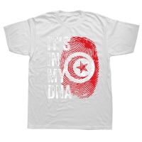 Funny Its In My Dna Tunisian Flag Tunisia T Shirts Graphic Cotton Birthday Gifts Style