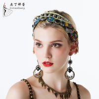 ☌ Odina Lei 2019 New Dance Headgear Plays A Headgear Classical Dance Performance Headgear ATS Tribal Accessories