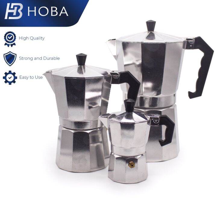 Hoba Coffee Maker Moka Pot Italian Top Aluminum Espresso Machine