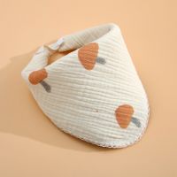 【DT】hot！ Infant Face Baby Cartoon Neck Scarf Print Bibs Toddler Nursing Bib Muslin Kerchief Dropship