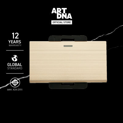 ART DNA รุ่น A85 สวิตซ์ไฟธรรมดา Switch 2 Way Size L สีทอง ปลั๊กไฟโมเดิร์น ปลั๊กไฟสวยๆ สวิทซ์ สวยๆ switch design