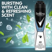 Rexona Men deodorant spray Invisible Ice fresh 200ml สเปรย์ระงับกลิ่นกายสำหรับผู้ชายกลิ่นหอมเย็นสดชื่นพิเศษจากต่างประเทศ