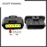 Free Shipping 6 Holes 6P Car Accelerator Pedal Connector Plastic Shell Gasoline Pump Connector Plug for Ford Hyundai