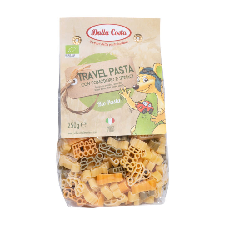 Nui Rau Củ Hữu Cơ Cho Bé Hình Tàu Xe 250g Dalla Costa Organic Baby Pasta  Travel 