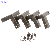 ?【Lowest price】Tirgat 4pcs กล่องไม้ coner เฟอร์นิเจอร์ฮาร์ดแวร์ครอบคลุมมุมสามเหลี่ยม