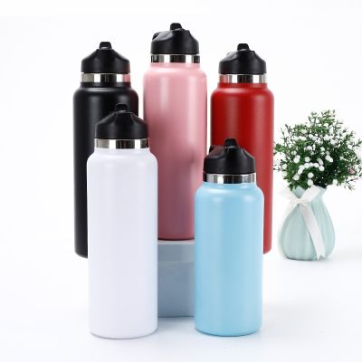 ✓♕  Foreign trade hydro flask space 304 stainless steel insulation cup large-capacity outdoor sports kettle lettering