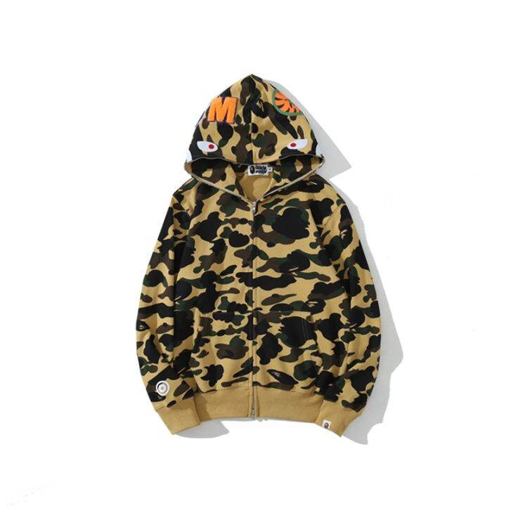 bape-เสื้อกันหนาวลําลอง-แขนยาว-แฟชั่นสําหรับผู้ชาย-และผู้หญิง