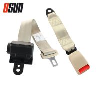 Beige 2 Point Universal Car Red Seat Belts Safety Belt Extender Extension Buckle Adujstable Shoulder Seatbelt Fit For Most Auto Seat Covers