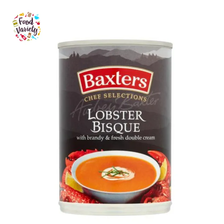 Baxters Lobster Bisque with Brandy & Fresh Double Cream 400g แบ็กซ์เตอร