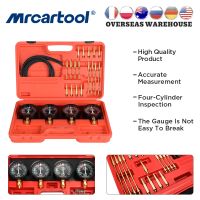 MRCARTOOL 4ถังปั๊มเชื้อเพลิงรถจักรยานยนต์สูญญากาศเครื่องวัดความดันทดสอบซ่อมรถยนต์พิเศษเมตรเครื่องมือซิงโครนัสสมดุลเครื่องมือ