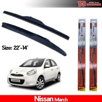 Hot ที่ปัดน้ำฝน ใบปัดน้ำฝน ซิลิโคน ตรงรุ่น Nissan March 2010 ไซส์ 22-14 ยี่ห้อ Diamond กล่องแดง ราคาถูก ที่ปัดน้ำฝน ก้านปัดน้ำฝน