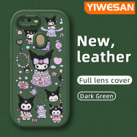 YIWESAN เคสสำหรับ A7 OPPO เคส A11K A12s A12 A5s ลายการ์ตูนน่ารักสีม่วงลายเค้กเคสหนังนิ่มสำหรับดีไซน์ใหม่ปกป้องกล้องกันกระแทกสีกันลื่น