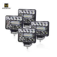 54W Working Headlights Square Bright LED For Auto Motorcycle Truck Boat Tractor Trailer Offroad Spotlight Car Driving Fog Lamp