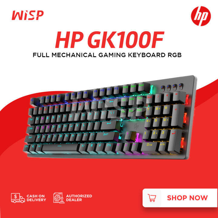 HP GK100F Real Mechanical Keyboard Wired Mixed Backlight Gaming