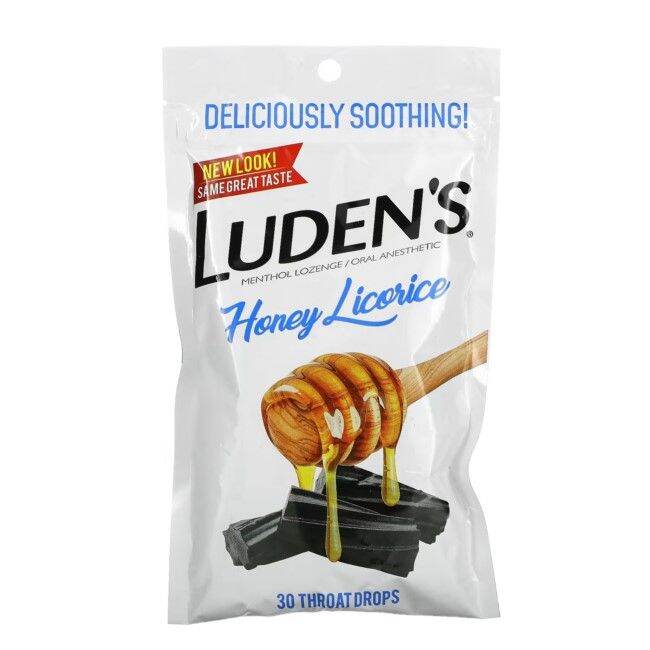 Luden's, Menthol Lozenge, Honey Licorice, 30 Throat Drops, Relieve Your SoreThroat Lazada
