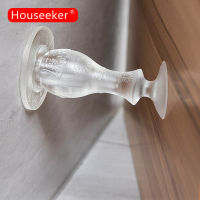 Houseeker แผ่นกันการชนซิลิโคนกันชนประตู,แผ่นกันกันชนไม่เจาะผนังประตูป้องกันบัฟเฟอร์การปรับปรุงบ้าน