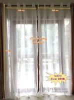 Nuttida Curtain[กันแสง ล้าน%] ผ้าม่านโปร่งแสง ประตู ผ้าม่านสำเร็จรูป ม่านตาไก่ ประตู ขนาด 2.20 x 2.30 เมตร