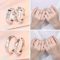 [Ready Stock]39 Designs Cincin couple silver 925 original Diamond ring Cincin perak Adjustable rings