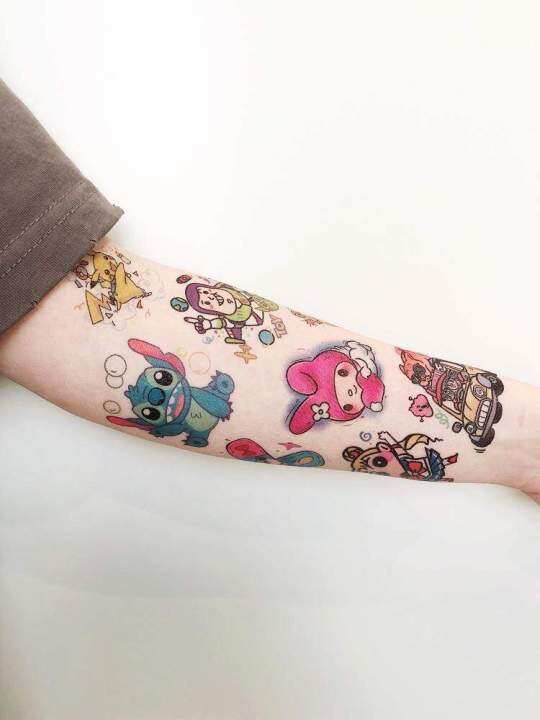 metz-tattoo-stickers-waterproof-men-and-women-durable-simulation-tattoo-cute-cartoon-color-childrens-flower-arm-stickers-ins-wind