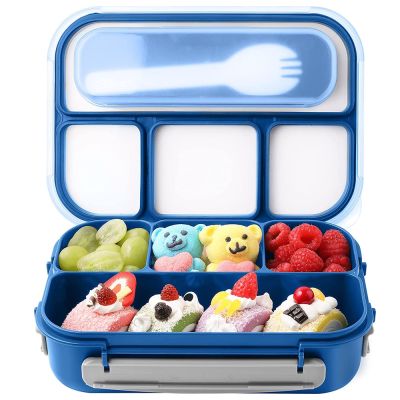 Bento 81oz Containers Adult Kid Toddler 4 Compartment Microwave Dishwasher Freezer Safe
