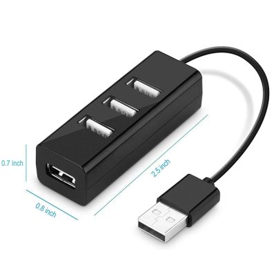 【ยืดหยุ่น】 USB 20 4พอร์ต Hub Erweiterung Splitter Adapter สำหรับแล็ปท็อปพีซีคอมพิวเตอร์แล็ปท็อปลดลง Verschiffen