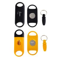 ☾✤ 3Pcs/lot Cigar Set Pocket Cigar Cutter V-Cut Sharp Stainless Steel Cigar Scissors Guillotine Punch Knife Cigar Accessories Tool