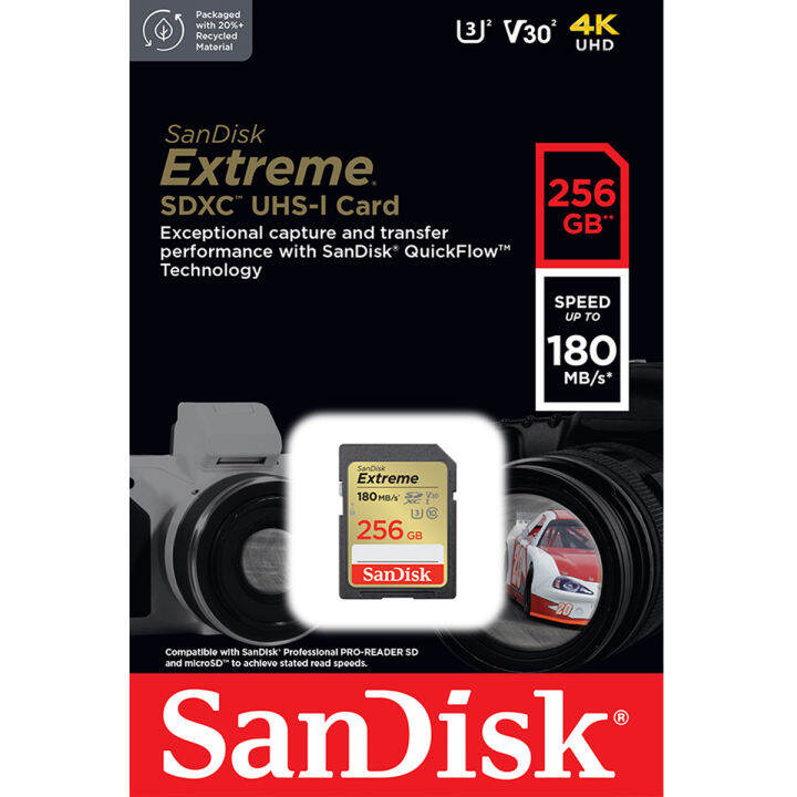 sandisk-extreme-sd-card-256gb-speed-180mb-s-เขียน-130mb-s-sdsdxvv-256g-gncin-เมมโมรี่-การ์ด-แซนดิส-ประกัน-lifetime-synnex