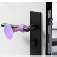 Suction Cup Type Anti-Collision Door Stopper Silicone Door Handle Silencer Protection Pad Suction Cup Type Silent Cover Decorative Door Stops