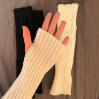 New Arm Warmers Goth Knitted Kawaii Fingerless Gloves Ankle Wrist Sleeves Anime