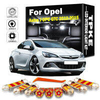 TPKE 13ชิ้น LED ภายในแผนที่โดมชุดไฟสำหรับ Opel Vauxhall Astra J OPC GTC 2010 2011 2012 2013 2014 2015ยานพาหนะในร่มหลอดไฟ