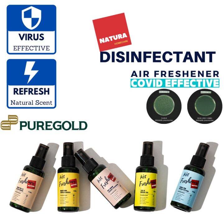 Natura Disinfectant Air freshener Spray, Refresh & Disinfectant, Delta