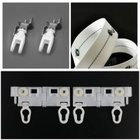 ⊕✒ S Folds Accessories Curtains Gliders Tape Wheels for Electric Track Ripple Fold Rail Belt Lock Pulley Motorized Runners System