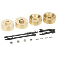 4pcs 6mm Brass Wheel Hub Weights Counterweights DIY Replacement for Axial SCX24 90081 124 RC Car Accessories