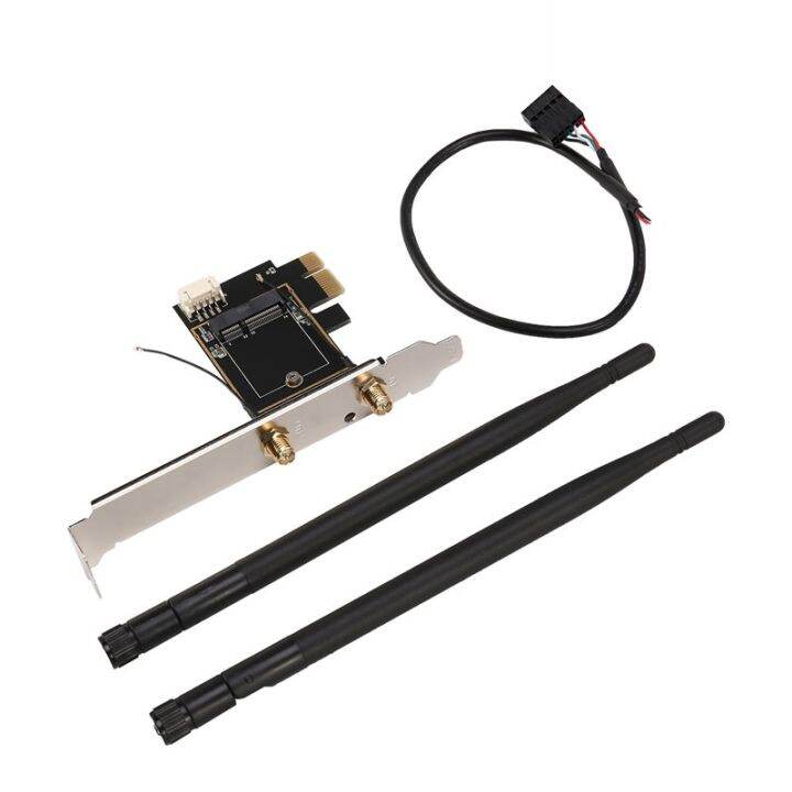 PCIE X1 to M.2 NGFF EKey WiFi Wireless Network Adapter Converter Card