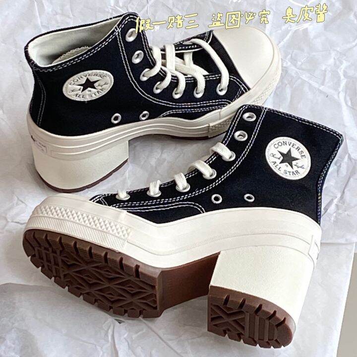 Converse Chuck70 De Luxe Heel Retro Women's High Heel Thick Heel Canvas