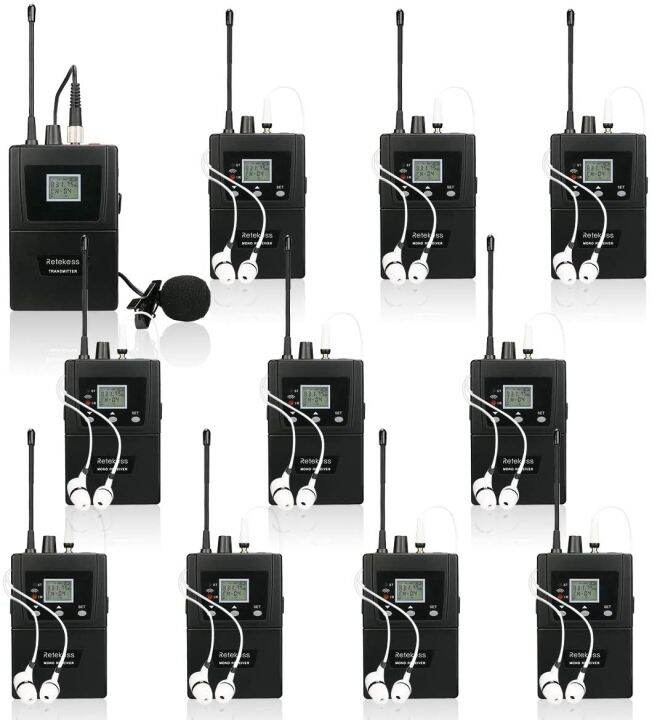 Retekess In Ear Monitor System Wireless Tour Guide System UHF